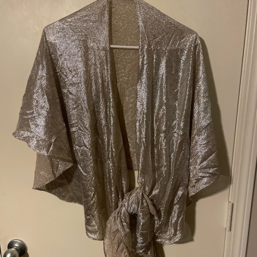 Shiny Silver Shawl